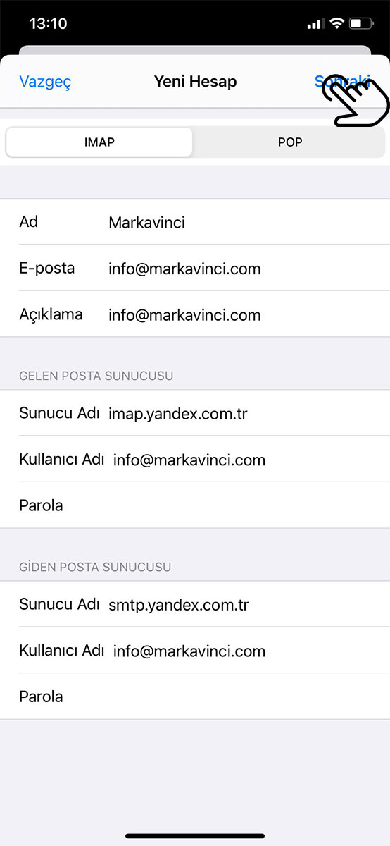 yandex kurumsal mail